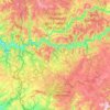 Topografische Karte Réserve naturelle d'intérêt géologique du département du Lot, Höhe, Relief