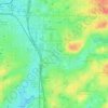 Topografische Karte Denney Whitford/Raleigh West, Höhe, Relief