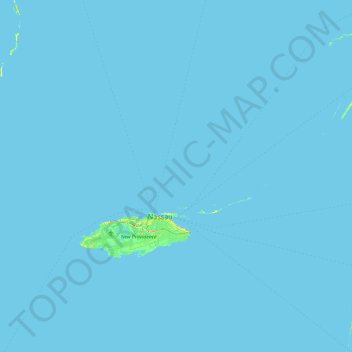 Topografische Karte New Providence, Höhe, Relief