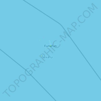 Topografische Karte Funafuti, Höhe, Relief