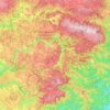 Topografische Karte Florac, Höhe, Relief