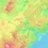 Topografische Karte Yanbian Korean Autonomous Prefecture, Höhe, Relief