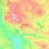Topografische Karte Gila Wilderness, Höhe, Relief