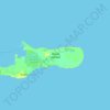 Topografische Karte Grand Cayman, Höhe, Relief