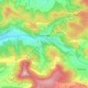 Topografische Karte Datterode, Höhe, Relief