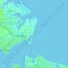 Topografische Karte Hampton City, Höhe, Relief