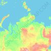 Topografische Karte Красноярский край, Höhe, Relief