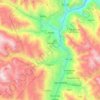 Topografische Karte Huantar, Höhe, Relief