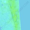 Topografische Karte Saint Augustine Beach, Höhe, Relief
