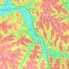 Topografische Karte Susquehanna River, Höhe, Relief