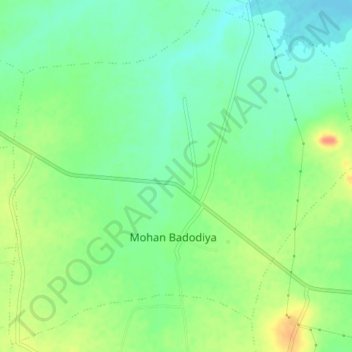 Topografische Karte Moman Barodiya, Höhe, Relief