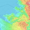 Topografische Karte Koper / Capodistria, Höhe, Relief