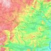 Topografische Karte Dyje / Thaya, Höhe, Relief