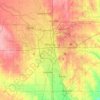 Topografische Karte Wichita, Höhe, Relief