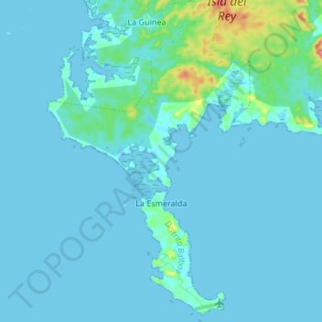 Topografische Karte La Esmeralda, Höhe, Relief