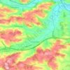 Topografische Karte Pichl bei Wels, Höhe, Relief