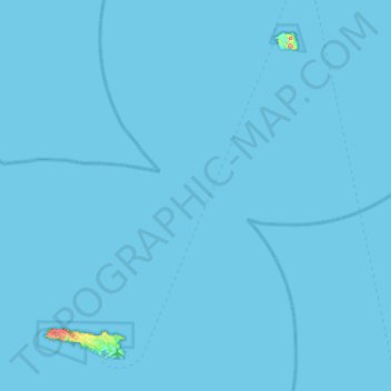 Topografische Karte Lampedusa e Linosa, Höhe, Relief