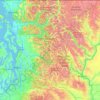 Topografische Karte Mount Baker-Snoqualmie National Forest, Höhe, Relief