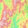 Topografische Karte Palanda, Höhe, Relief