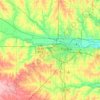 Topografische Karte Shawnee County, Höhe, Relief