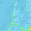Topografische Karte Noord-Holland, Höhe, Relief