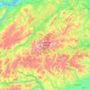 Topografische Karte Cairngorms National Park, Höhe, Relief