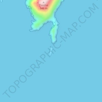 Topografische Karte Άγιος Ανδρέας, Höhe, Relief