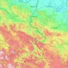 Topografische Karte Drina, Höhe, Relief