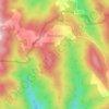 Topografische Karte Злокуќане, Höhe, Relief