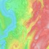 Topografische Karte Moirans-en-Montagne, Höhe, Relief