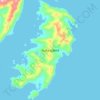 Topografische Karte Nuka Island, Höhe, Relief
