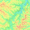 Topografische Karte Grayson Lake, Höhe, Relief