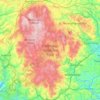 Topografische Karte Dartmoor, Höhe, Relief