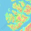 Topografische Karte Isla Magdalena, Höhe, Relief