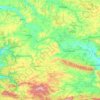 Topografische Karte Oblast Targowischte, Höhe, Relief