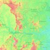 Topografische Karte Região Geográfica Imediata de Colatina, Höhe, Relief
