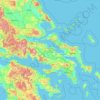 Topografische Karte Central Greece, Höhe, Relief