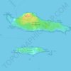 Topografische Karte Îles de Lérins, Höhe, Relief