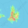 Topografische Karte Catanduanes, Höhe, Relief