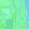 Topografische Karte Palm Beach Gardens, Höhe, Relief