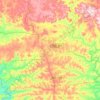 Topografische Karte Casca, Höhe, Relief