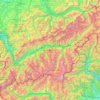 Topografische Karte Valais/Wallis, Höhe, Relief