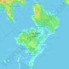 Topografische Karte Cape Sable Island, Höhe, Relief