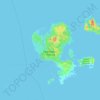 Topografische Karte Соловецкие острова, Höhe, Relief