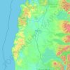 Topografische Karte Provincia de Osorno, Höhe, Relief