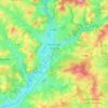Topografische Karte Toulon-sur-Arroux, Höhe, Relief