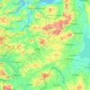 Topografische Karte County Tyrone, Höhe, Relief