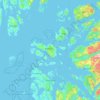 Topografische Karte Stavanger, Höhe, Relief