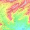 Topografische Karte Xixona / Jijona, Höhe, Relief