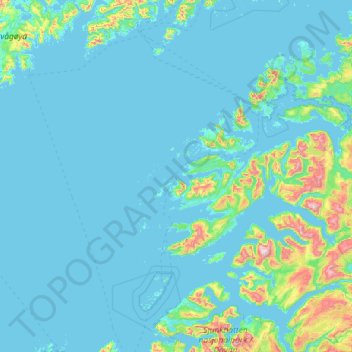 Topografische Karte Steigen, Höhe, Relief